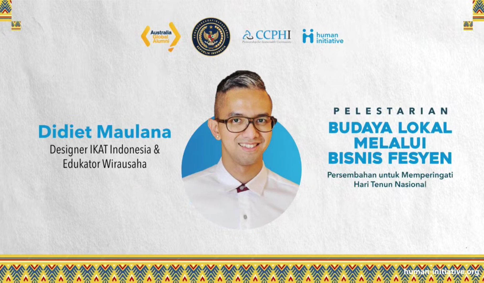 Didiet Maulana Mengangkat Wastra Nusantara Ke Panggung Dunia