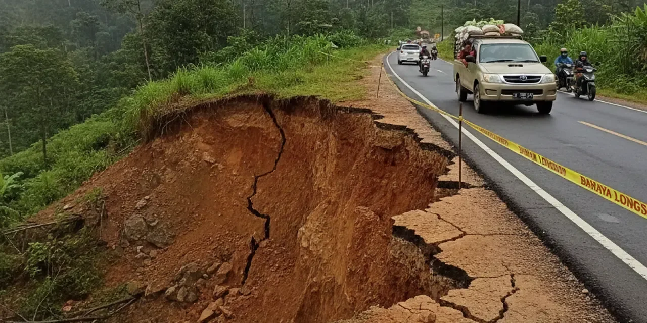 Ketol di Landa Tanah Amblas, Akses Aceh Tengah Terancam